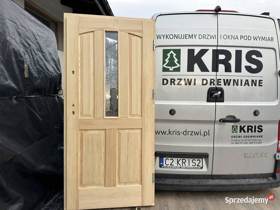 Drzwi zewnętrzne drewniane NA KAŻDY WYMIAR W śląskie Tychy