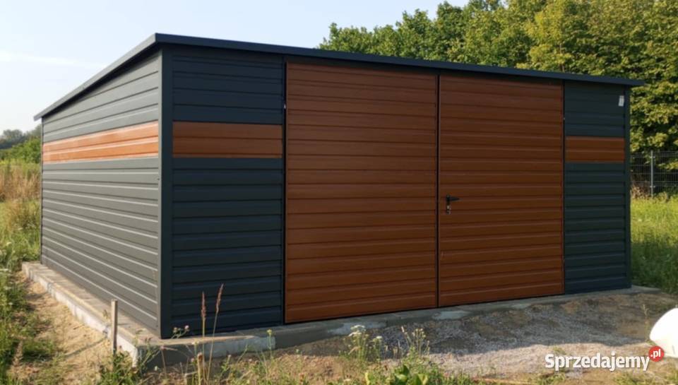 Garaż z bramą dwuskrzydłową producent model 3x5