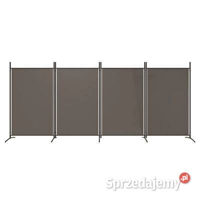 vidaXL Parawan 4panelowy antracytowy 346x180 mazowieckie Warszawa