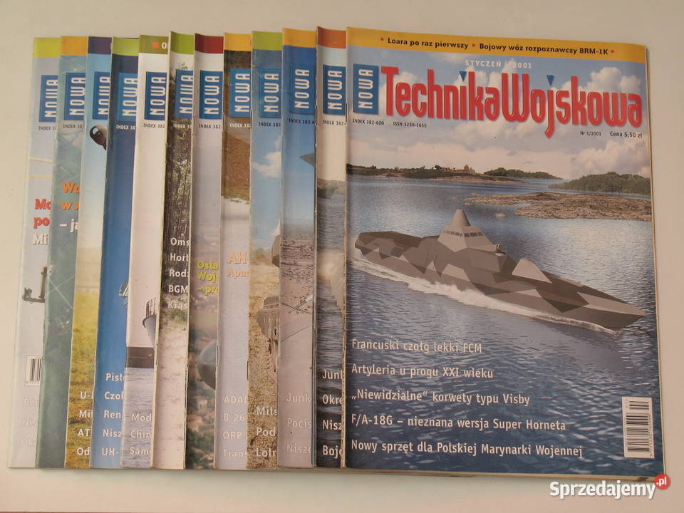 Technika Wojskowa kompletny rocznik 2001 Kraków sprzedam