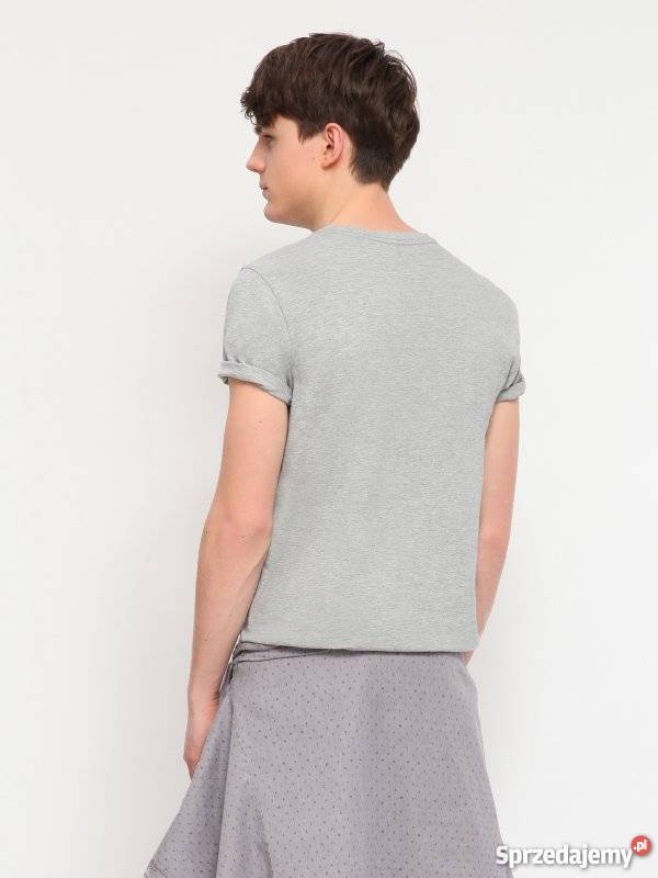 Szary Tshirt męski Troll Olkusz