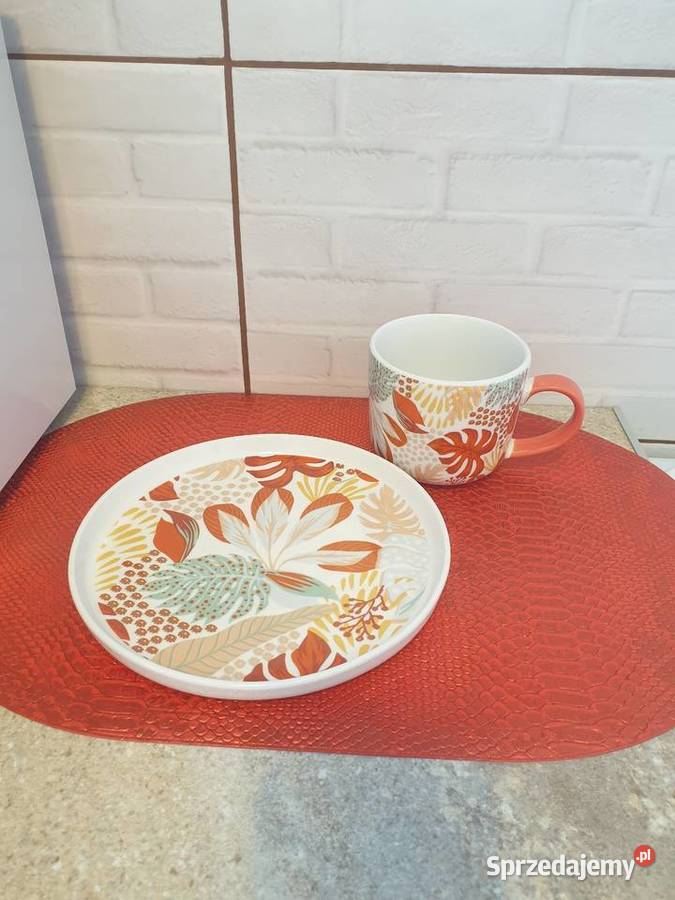Zestaw kubki i talerze nowe Piotrków Trybunalski