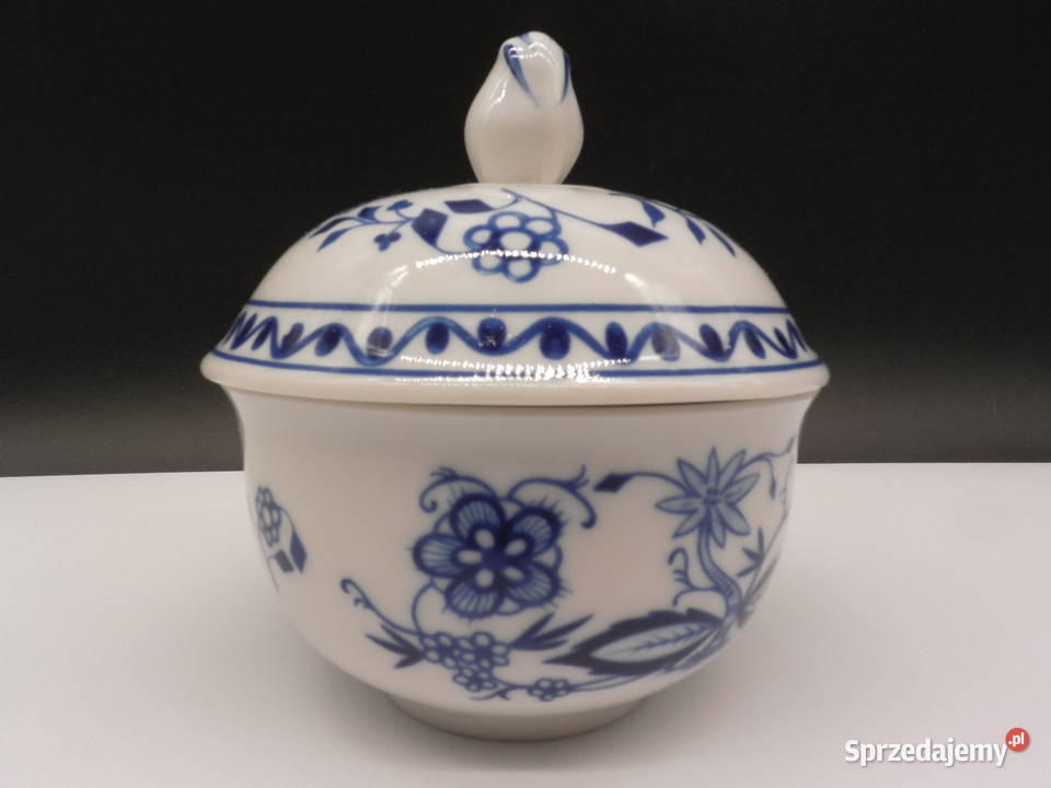 Cukiernica KAHLA Wzór Cebulowy Zwiebelmuster Porcelana i szkło wielkopolskie sprzedam