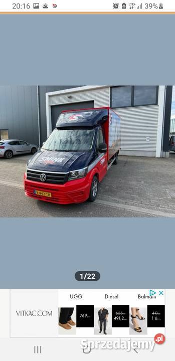VW Crafter 20Tdi Najdłuższa Oś L4 2018r 2000cm3 podlaskie Ciechanowiec