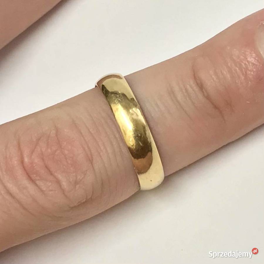 Złota OBRĄCZKA damska 750 18K Jerusalem PIĘKNA Warszawa sprzedam