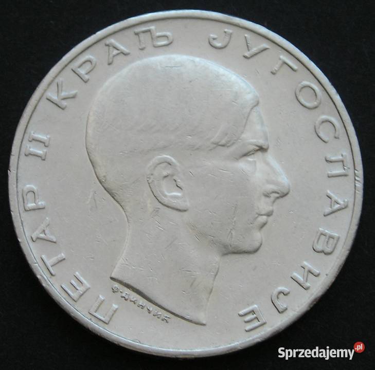 JUGOSŁAWIA 50 DINARÓW 1938 PIOTR SREBRO Łódź