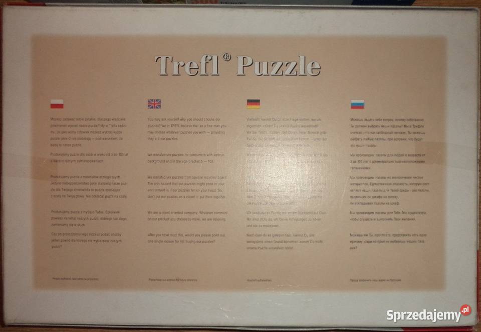 vintage old retro 1996 puzzle Trefl 400 Looney Rzeszów