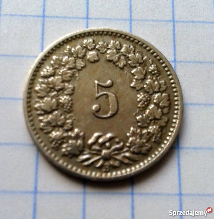 5 RAPPÓW 5 CENTYMÓW 1903 SZWAJCARIA Parczew