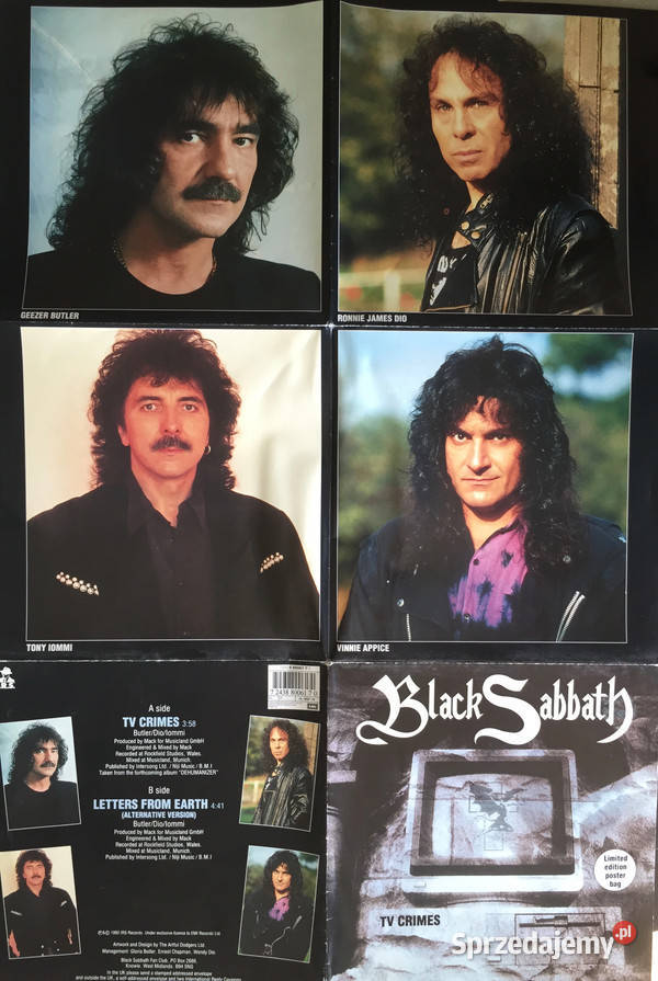 Black Sabbath TV Crimes 7zUK limitowana poster 1 Kraków