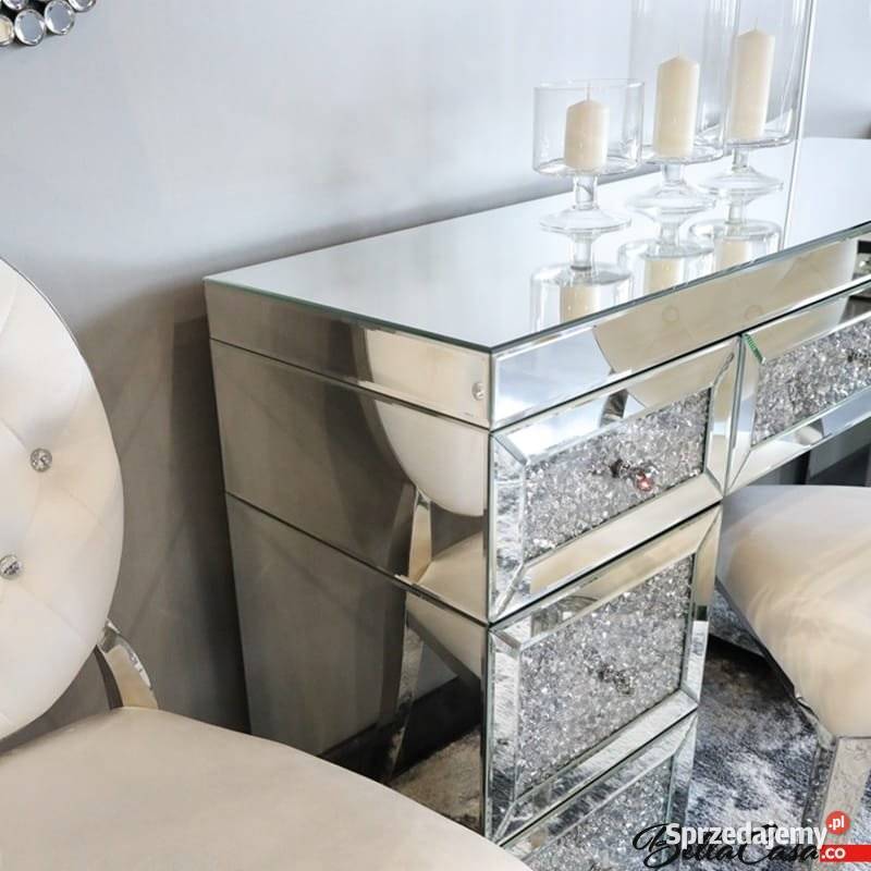 Komoda Szklana Glamour Biurko Toaletka Lustrzana 100cm mazowieckie Warszawa
