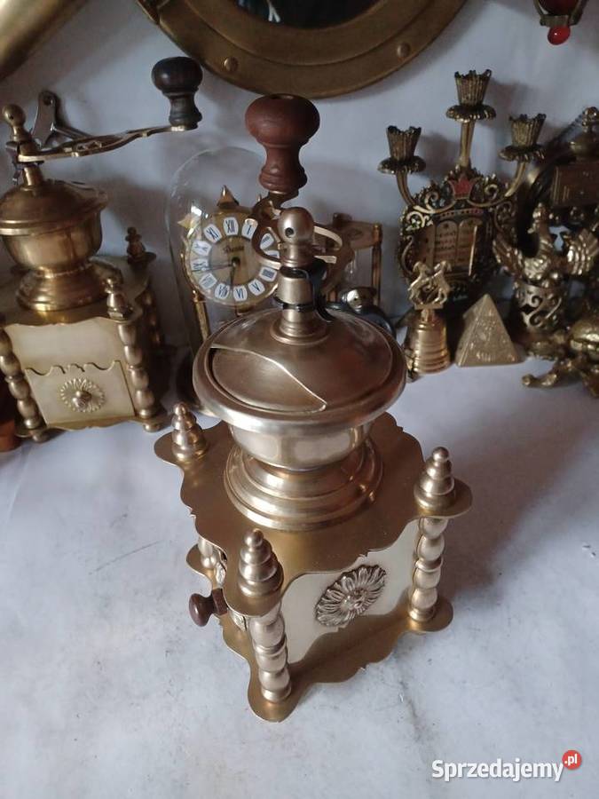 Mosiężny młynek do kawy Kolekcja Poznań