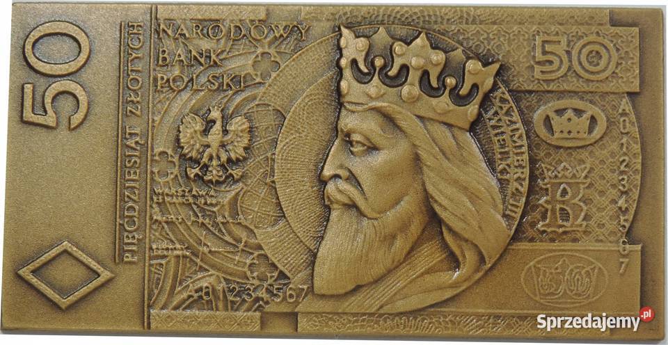 MEDAL NUMIZMAT SZTABKA BANKNOT 50 K45 Warszawa