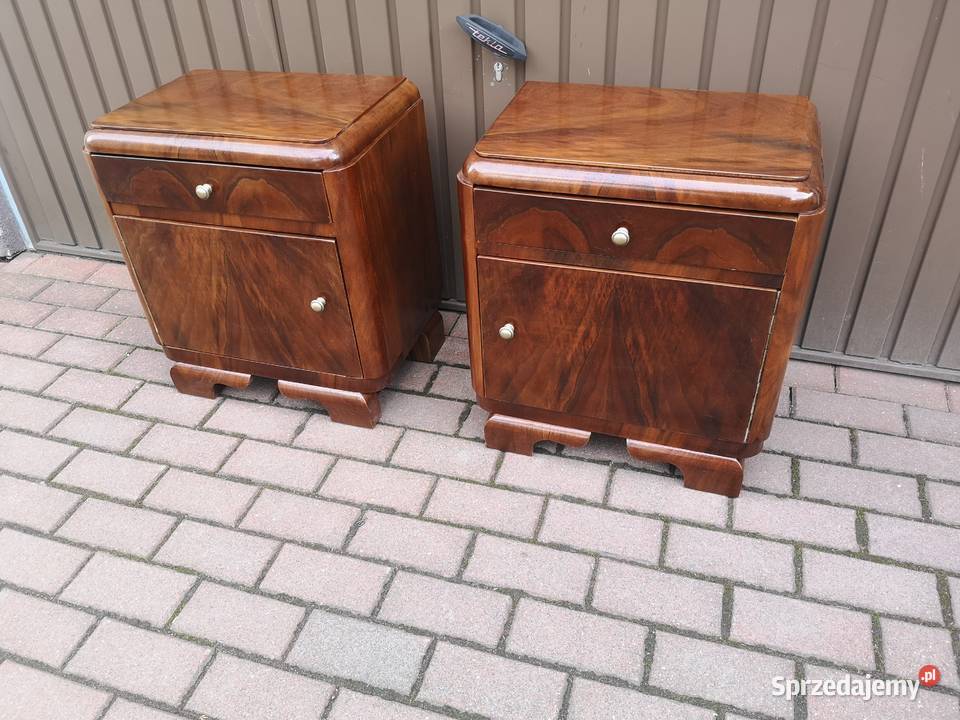 Stoliki Szafki Nocne Art Deco Stare Antyk Swarzędz