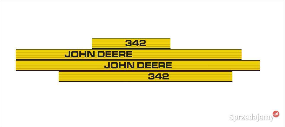 Naklejki John Deere 342 mocny klej odporne Pleszew sprzedam