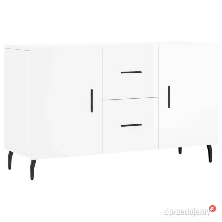 Komoda biała z połyskiem 100x36x60 materiał Warszawa