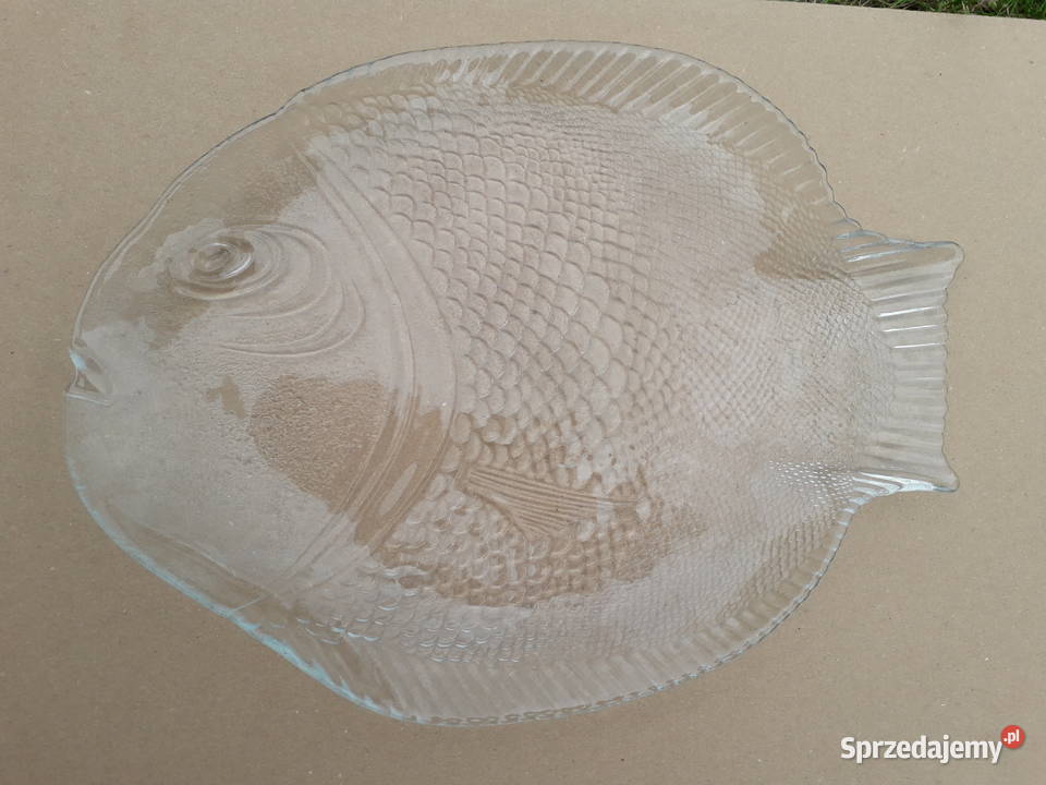 Talerz szklana patera ryba nie na ryby Warszawa sprzedam
