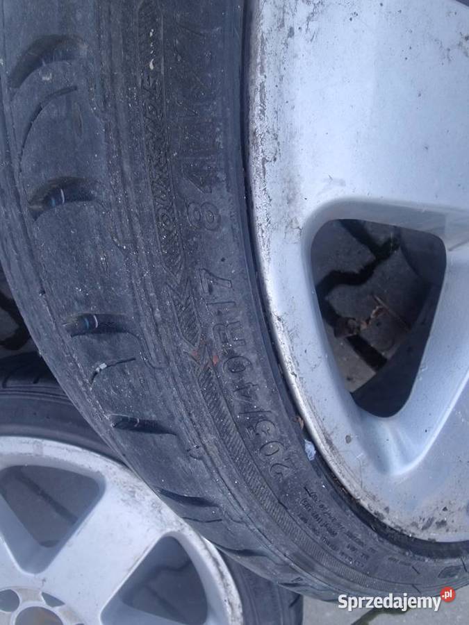 Felgi 17 5x100 audi tt z oponami letnimi śląskie Skoczów sprzedam