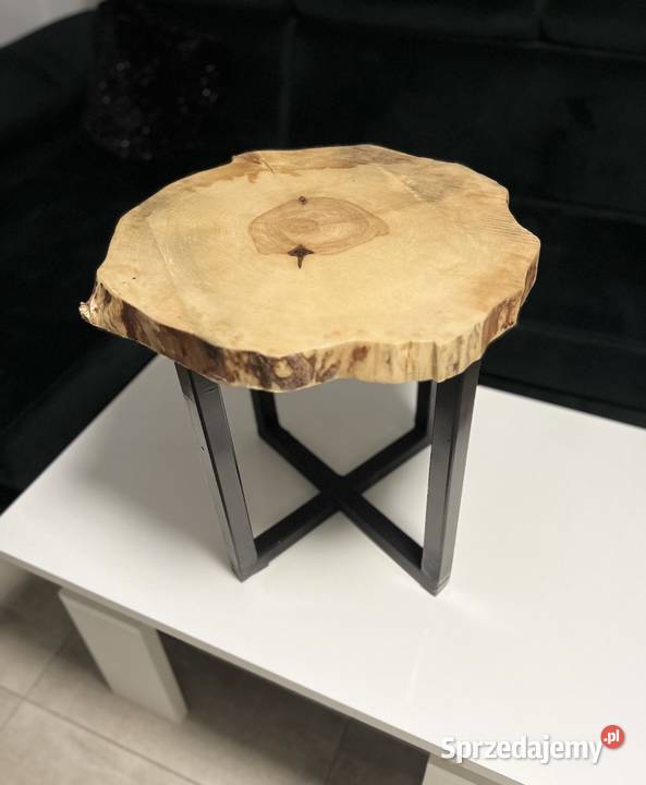 Stolik drewniany w stylu industrialnymloftowym 45cm mazowieckie Radom