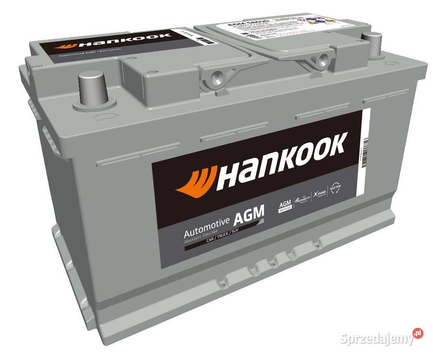 Akumulator Hankook 12V 80Ah 800A AGM dolnośląskie Jelcz-Laskowice