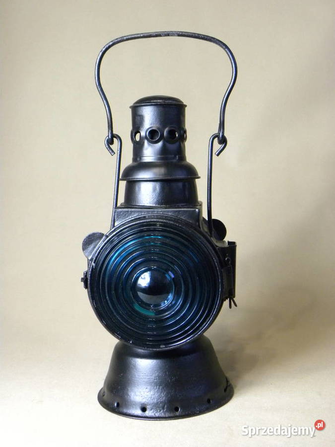 Kolekcjonerska polska lampa naftowa kolejowa Legnica