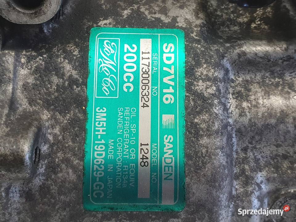 SPRĘŻARKA KLIMATYZACJI Ford Focus MK2 II 16 TDCI Kompresory klimatyzacji Chełm sprzedam