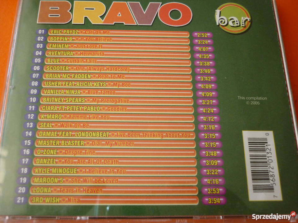 Płyta CD Bravo Bar Usher Scooter Minogue Maroon mazowieckie Warszawa