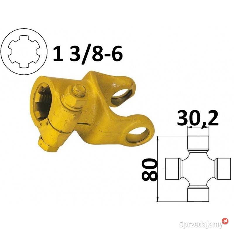 Widłak ciągnikowy 1 386 na krzyżak 302x80 mm Kamionna