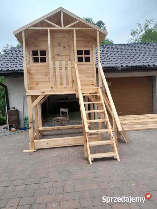 Domek drewniane plac zabaw