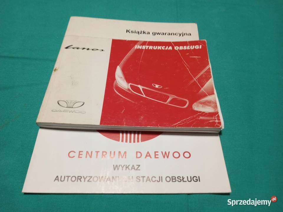 DAEWOO LANOS Instrukcja Obsługi książka Łódź sprzedam