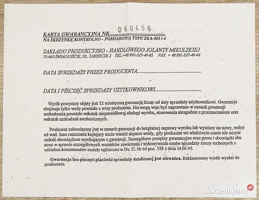 Skrzynka listwa kontrolnopomiarowa licznikowa Gliwice