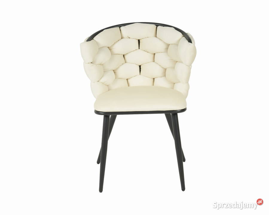 Krzesło jasnoczarne Glamour Nowojorskie Prima Meble Golkowice