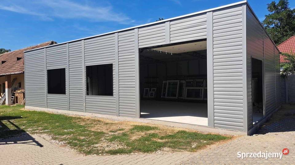 Garaż Blaszany GRAFITOWY Garaże Blaszane Wiaty opolskie Opole