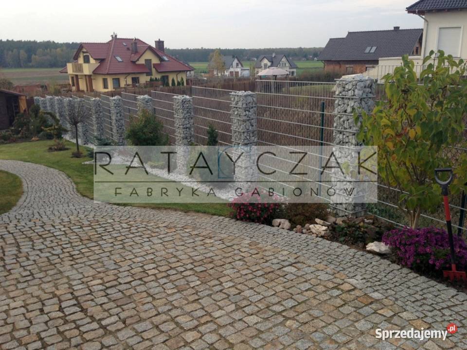 Gabion gabiony Ogrodzenie 240m Frontowe Kosze z kujawsko-pomorskie Gniewkowo