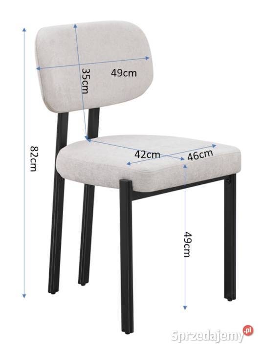 Krzesło Tapicerowane Kelis Różne Kolory Wysyłka wielkopolskie Tarchały Małe