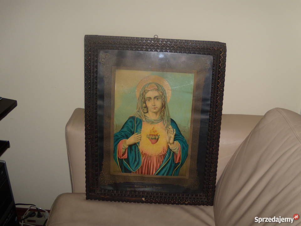 Wizerunek Maryi pod szkłem Warszawa sprzedam