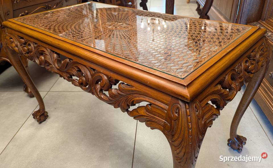 Piękny dębowy stolik na łapachsklep Dąbrowa