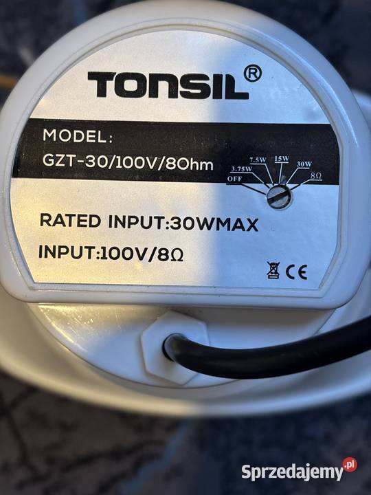 Głośnik tubowy Tonsil GZT30 Pozostałe