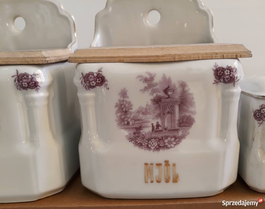 12 pojemników do przypraw Porcelana i szkło Wręczyca Wielka