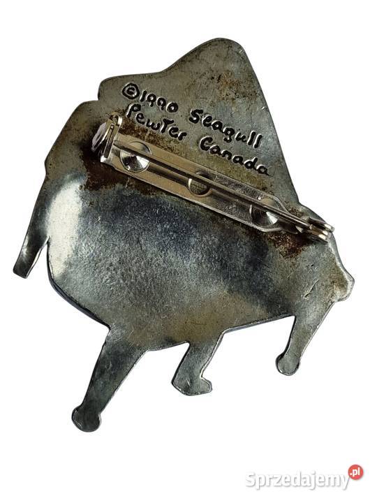 VINTAGE ARTYSTYCZNA BROSZKA FORTEPIAN CHOPINA Biżuteria śląskie Częstochowa