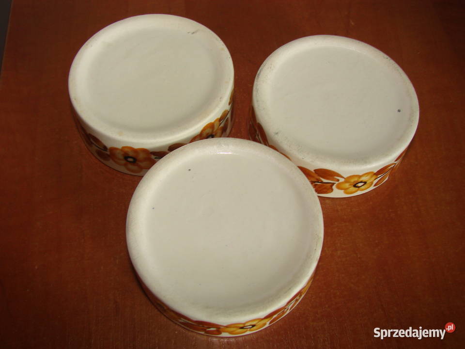 fajansowe podstawki pomorskie Pruszcz Gdański