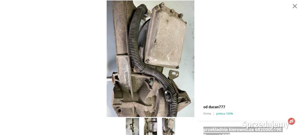przekładnia kierownicza 6820000190 Peugeot 208 Jelcz-Laskowice