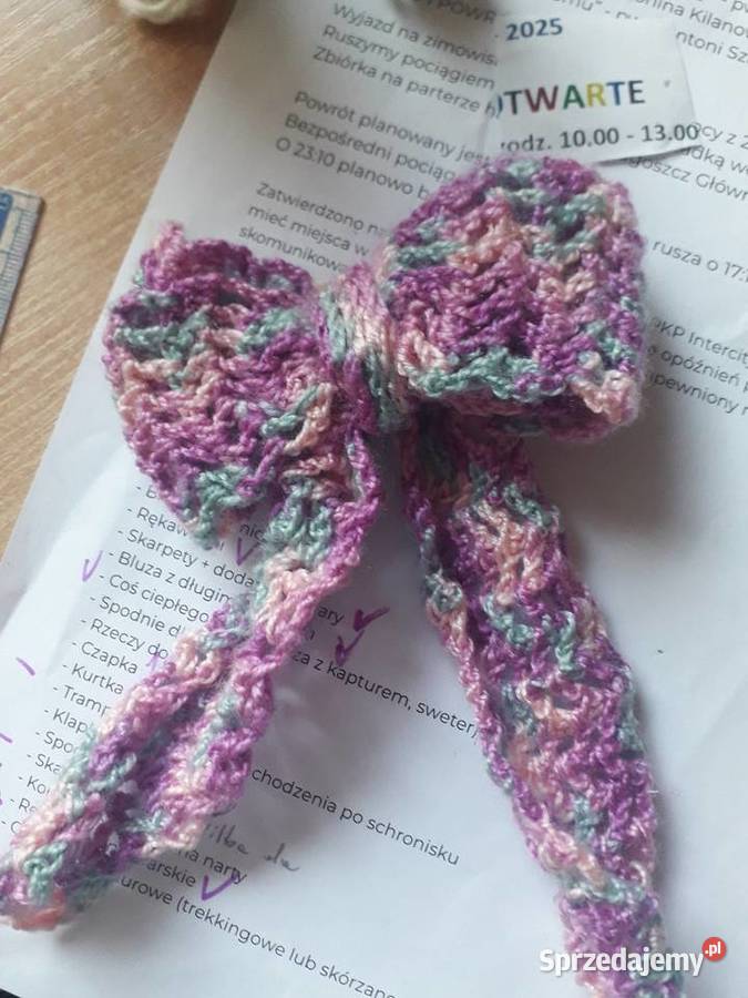 Dziewczęca kokarda do włosów sprzedam