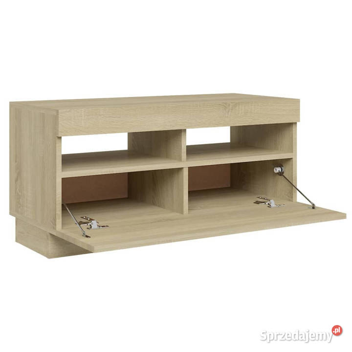 Szafka TV z oświetleniem LED dąb sonoma 80x35x40 mazowieckie