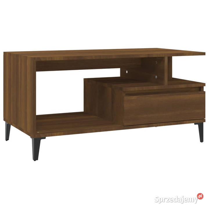 Stolik kawowy brązowy dąb 90x49x45 materiał Warszawa sprzedam