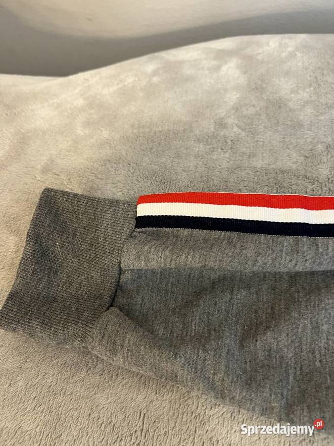 Dresy spodnie sportowe szare z lampasami Jasło