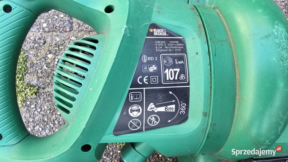 Dmuchawa do liści BLACKDECKER GW350 Będzin