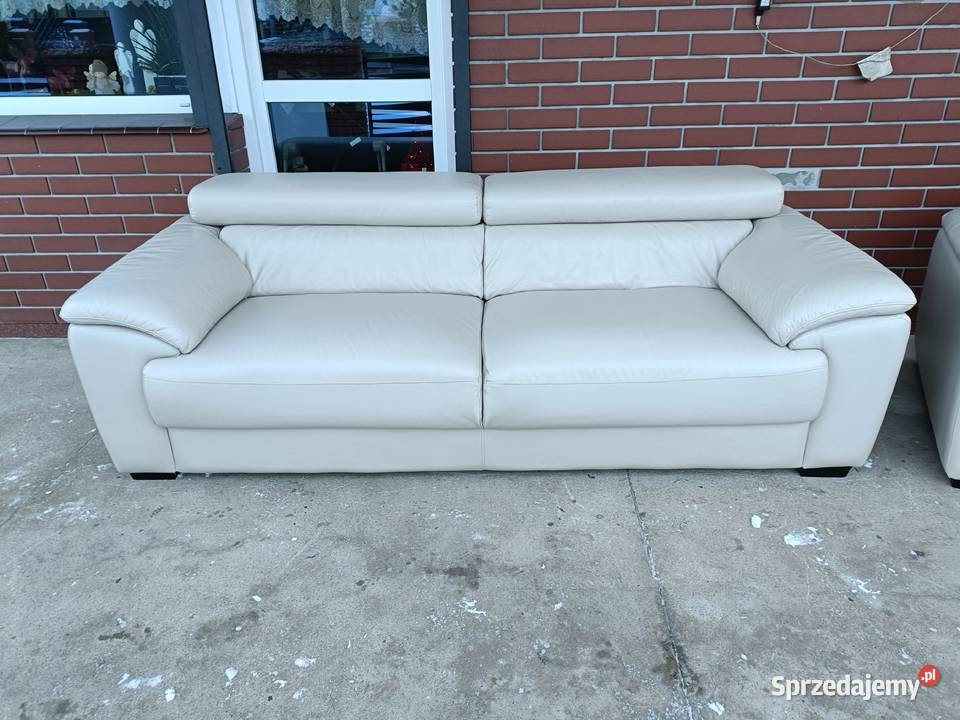 Sprzedam dwie sofy ze skóry Komplety wypoczynkowe Komplety wypoczynkowe wielkopolskie Konin