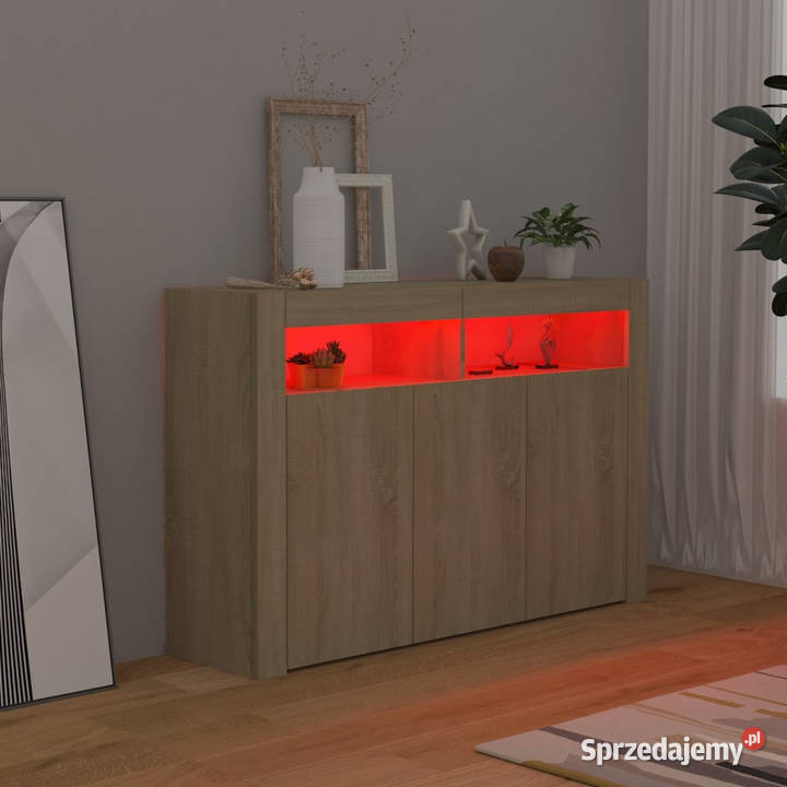 Szafka z oświetleniem LED dąb sonoma 1155 x 30 x Warszawa sprzedam
