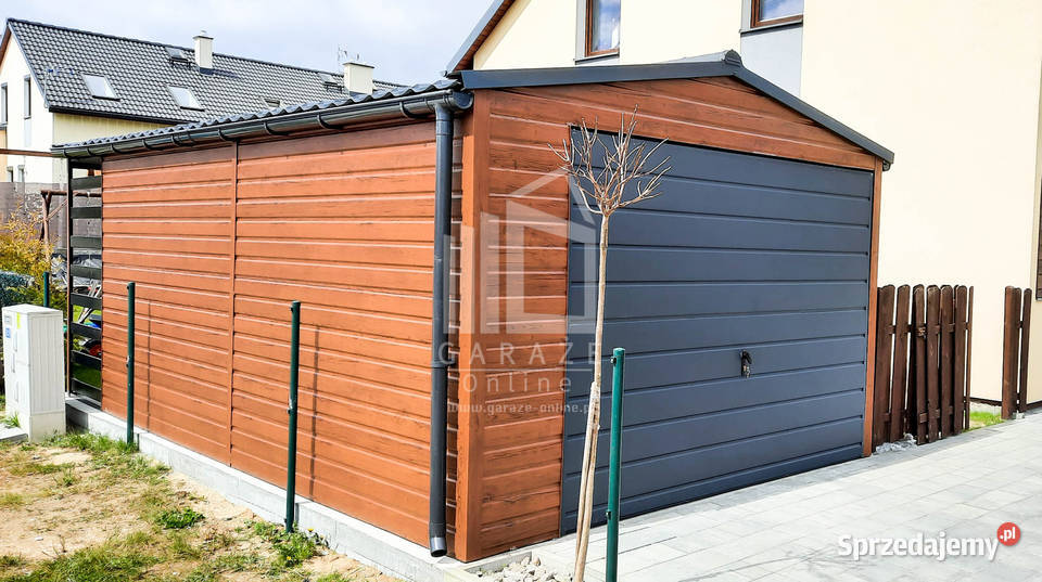 GARAŻ BLASZANY 3m x 5m dwuspad Brama okno drzwi Sprzedaż Wrocław