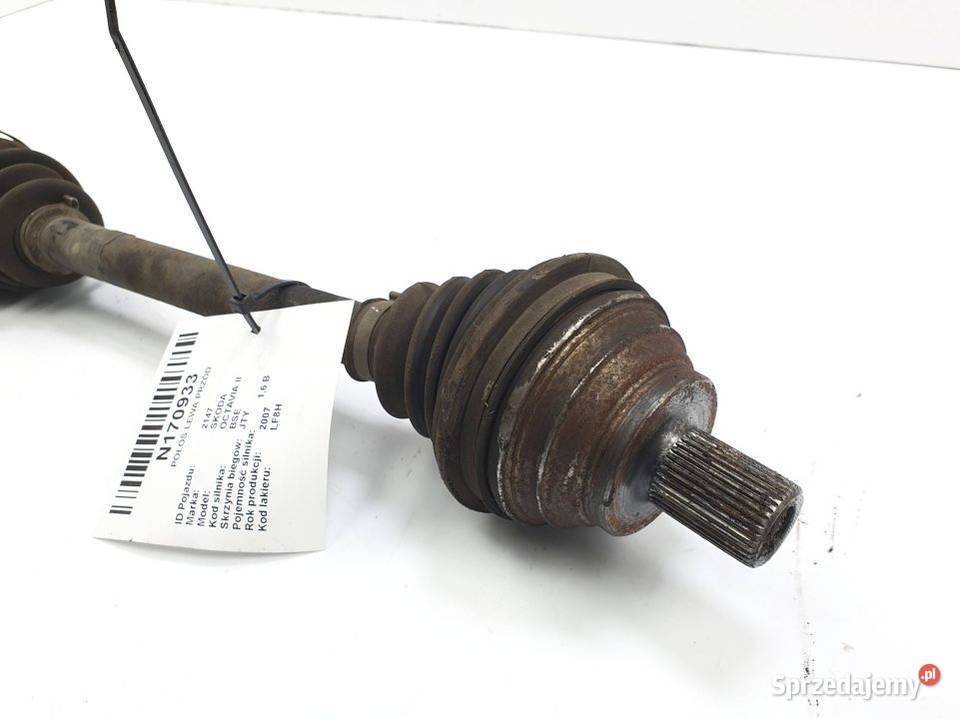 PÓŁOŚ LEWA PRZÓD SKODA OCTAVIA II osobowe Lipno sprzedam